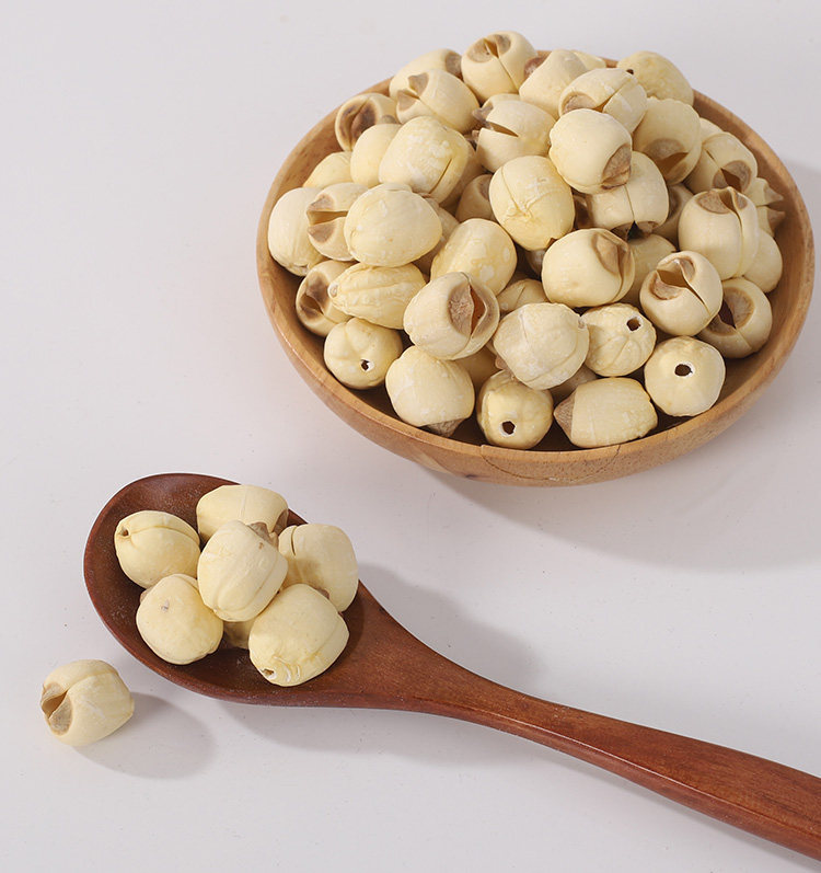 Jianning White Lotus Seeds 2025 Hand Peeled Dried Lotus Seed 500g No Sulfur for Soup and Congee key features
