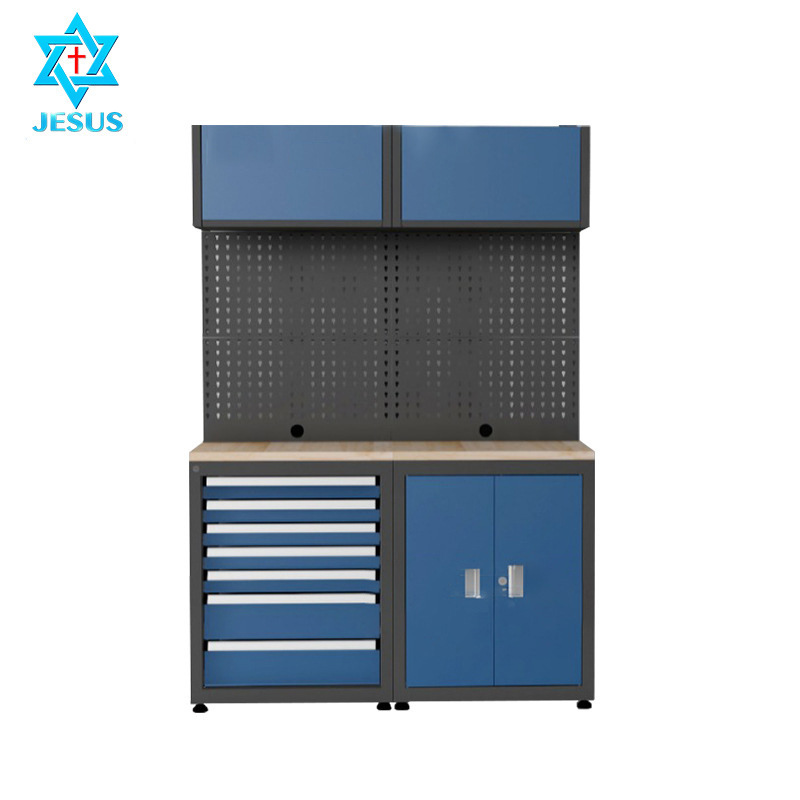 Heavy-Duty Drawer-Type Cold-Rolled Steel Plate Workshop Repair Cabinet Mobile Workstation Combined Multi-Functional Auto Repair Workbench