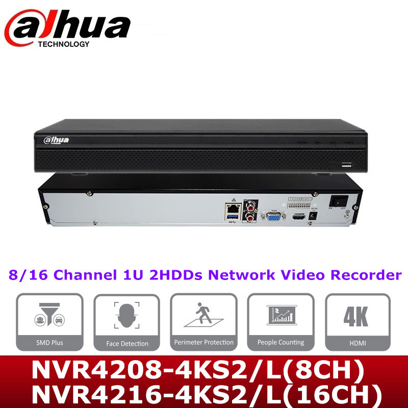 Dahua Dahua 4K İngilizce NVR 8/16 kanal ağ sabit disk video kaydedici NVR4216-4KS3