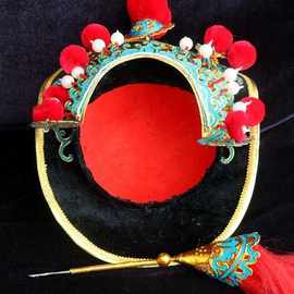 统戏剧京剧变脸帽 川剧变脸盔 变脸服装戏曲林冲盔风林帽子默认项