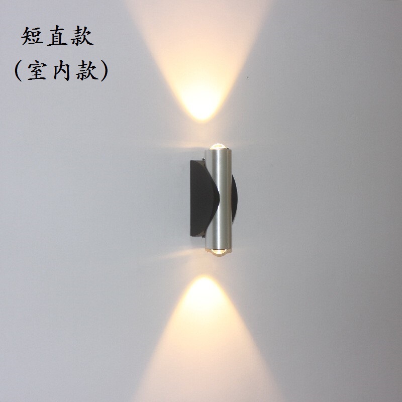Led Aluminum Wall Lamp Fashion Creative Door Hair Light Compact Wall Lamp Brushed Aluminum Staircase Corridor Living Room Bedside Lamp