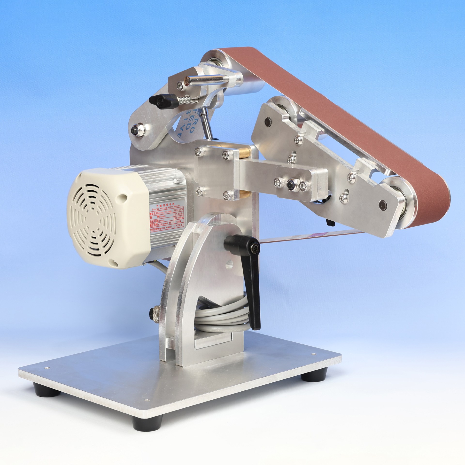 ♔915砂带机打磨机抛光机铝合金机身氧化铝铭州