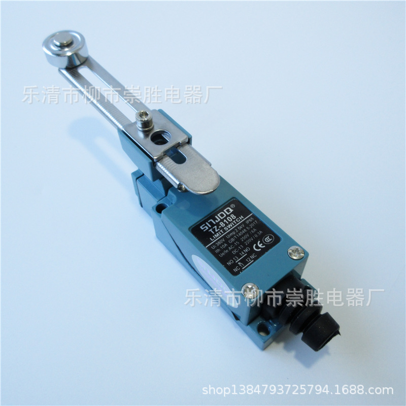 长征三星行程开关TZ-8108 可调滚轮摆杆式限位开关自复位一开一闭