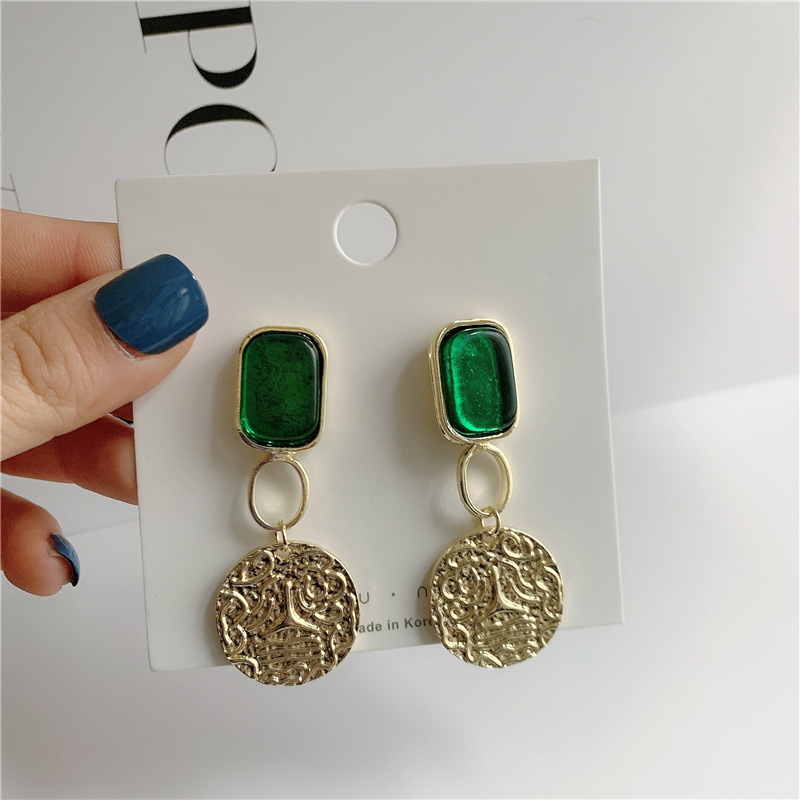 Baroque Old Coin Earrings display picture 4