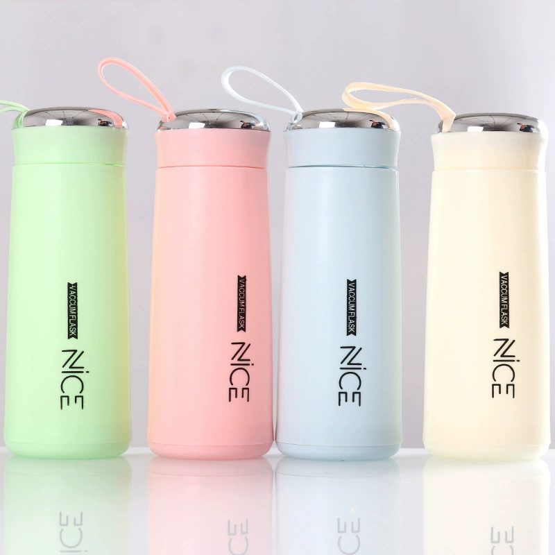 Обработка цвета макарун NICE Cup 400 мл стеклянная чашка для сохранения тепла герметичная портативная чашка Ness индивидуальный логотип