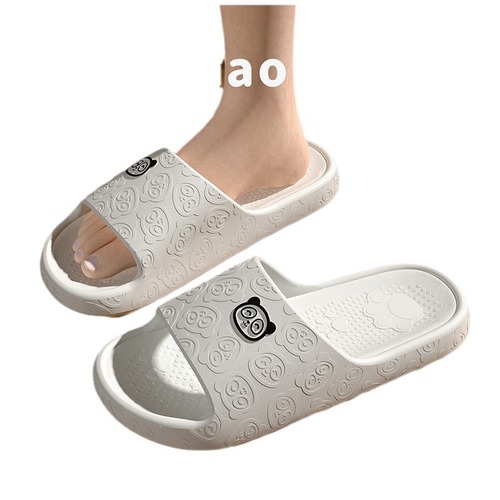 Men's sandals with a sense of stepping on shit, summer indoor home and outdoor wear, home non-slip silent thick-soled bathroom ladies