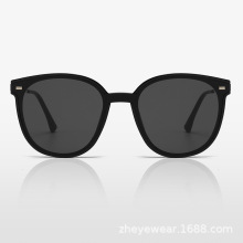 新款高品质TR90金属太阳镜偏光镜一体片墨镜大框素颜厂家现货批发