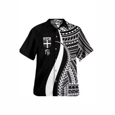 Harajuku 3D Philippine Flag Rugby Print Shirt Fiji Coat of Arms Pattern Short-Sleeved Shirt T-Shirt