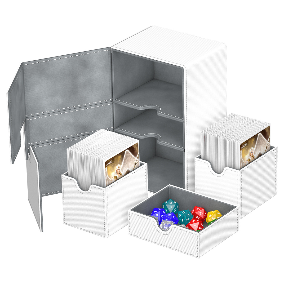 De gama alta 160 + multi-funcional de la PU caja de tarjeta de juego de mesa MTG Ultraman tarjeta Bao Ke Meng Wanzhi Almacenamiento de tarjetas al por mayor