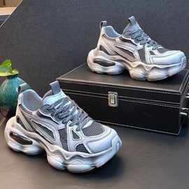 外贸复透气网面高货潮牌跨境男鞋直供男鞋休闲鞋老爹鞋男大码工厂