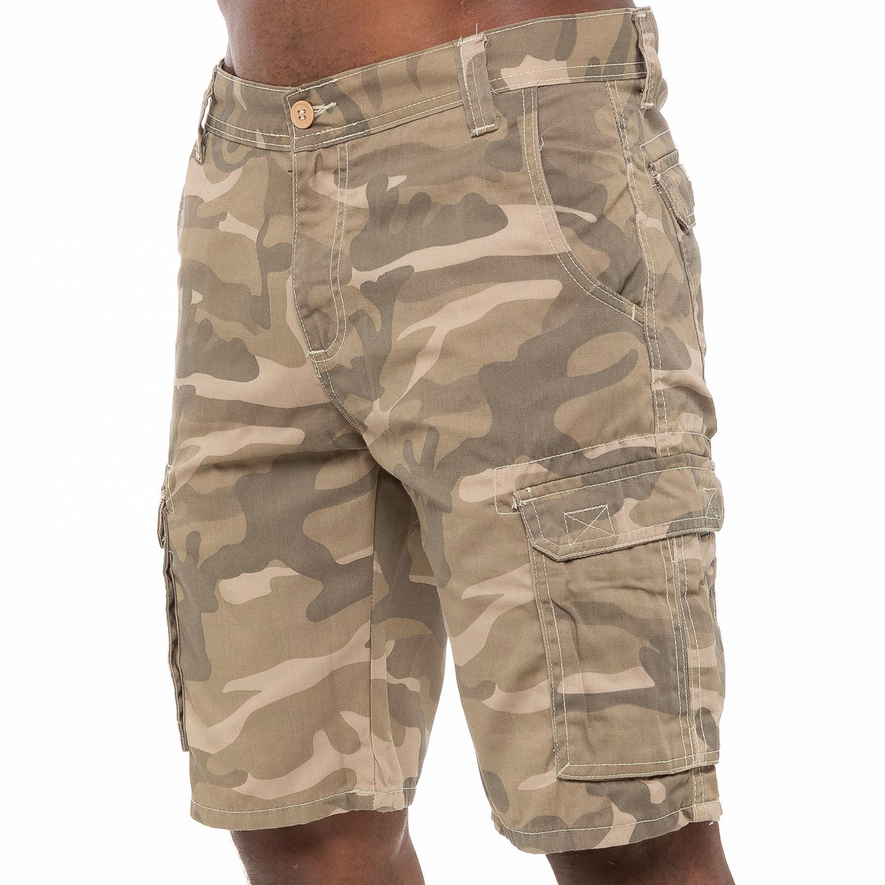 Herren Camouflage Cargoshorts Weit Geschnitten Mit Taschen_voghion.com