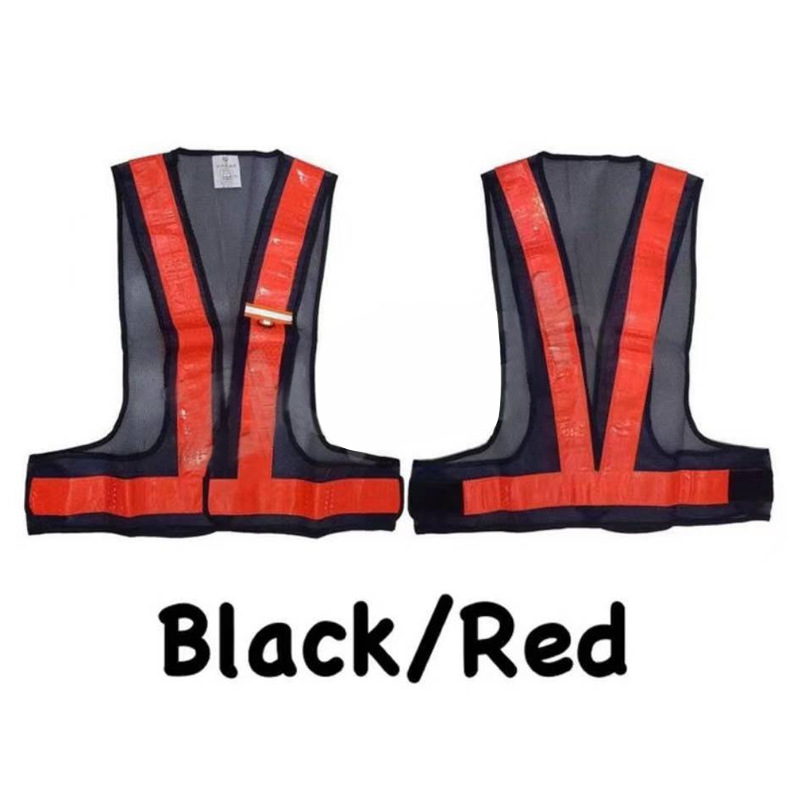 Cross-border multi-bolsillos tela de malla triangular chaleco reflectante V ciclismo ropa reflectante sitio de construcción protección de seguridad especial al aire libre