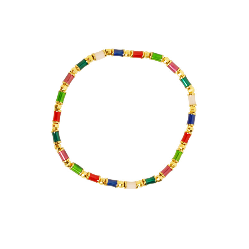 No desvanecerse durante mucho tiempo arena oro colorido zircon pulsera flash de verano temperamento ligero de lujo de alta calidad joyería al por mayor