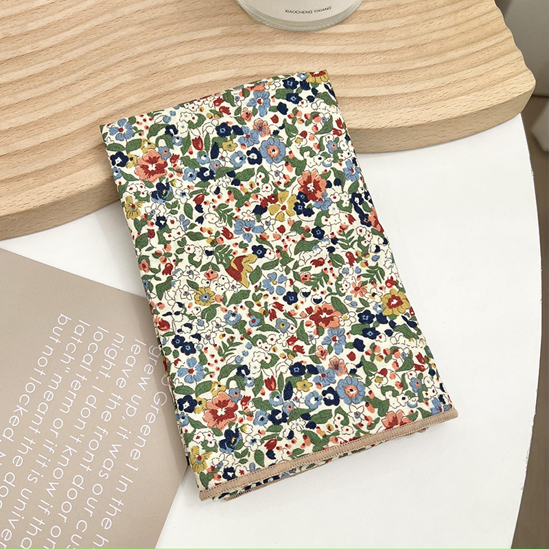 Verano y otoño japonés, flores de algodón, bufandas cuadradas, bufandas retrógradas para mujeres, bufandas de seda delgadas y frescas