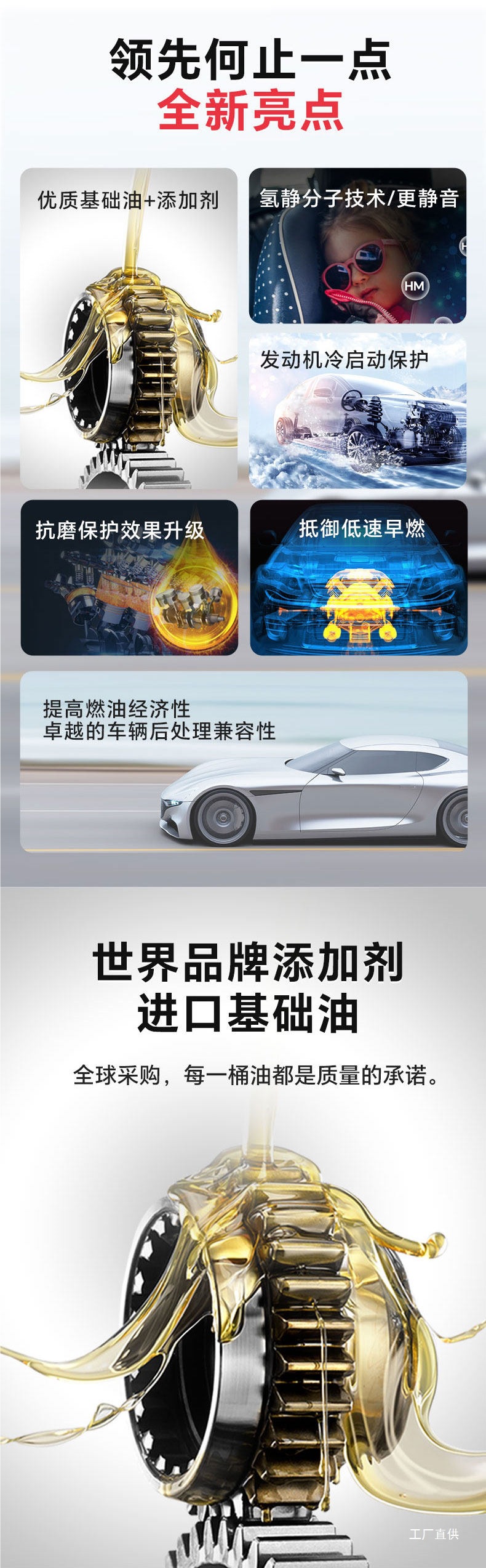 Longpan T1 0W-20 4L Fully Synthetic Gasoline Engine Oil Sn Plus Automotive Engine Lubricant Official Genuine Product