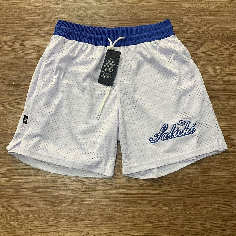 Summer American-Style Double-Sided Mesh Basketball Shorts for Men, Casual Knee-Length Street Shorts, Quick-Dry Loose Training Shorts Summer American-Style Double-Sided Mesh Basketball Shorts for Men, Casual Knee-Length Street Shorts, Quick-Dry Loose Training Shorts