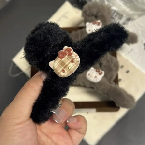Заколка для волос «мультяшка», 13 см, разные дизайны (краб, собачка, кошка), высокого качества