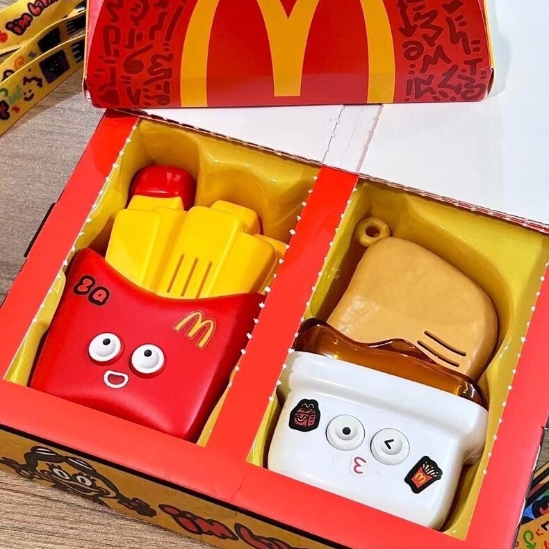 本物のスポットマクドナルドインターホンフライドポテトおもちゃ2024購入マックチキン子供用ミニインターホンホットスタイル|undefined
