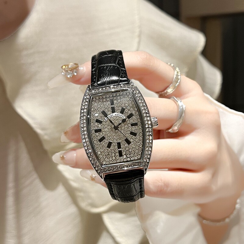 Bujiada Douyin Trendy Brand Live Broadcast Popular Barrel-Shaped Quartz Watch Starry Sky Women's Watch Customized