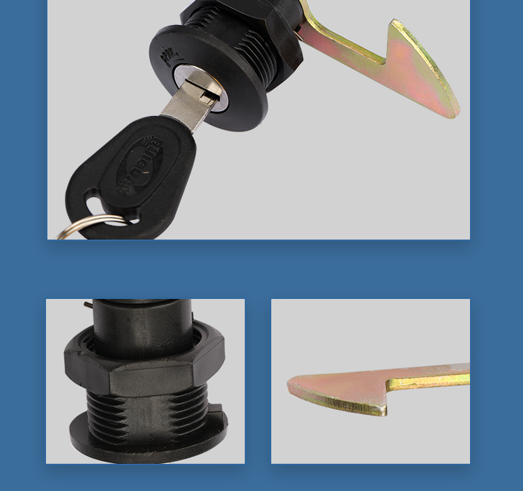 Electric car trunk lock universal battery car tail box lock motorcycle toolbox by box lock cylinder fixing buckle accessories