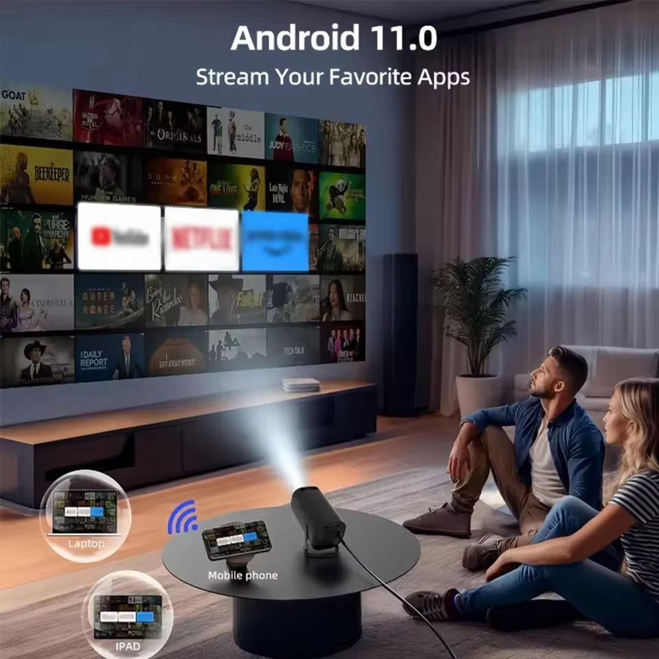 Tragbarer Mini-4K-Mikro-Bluetooth-Projektor Y5S mit hoher Auflösung für das Heimkino, Taschenformat