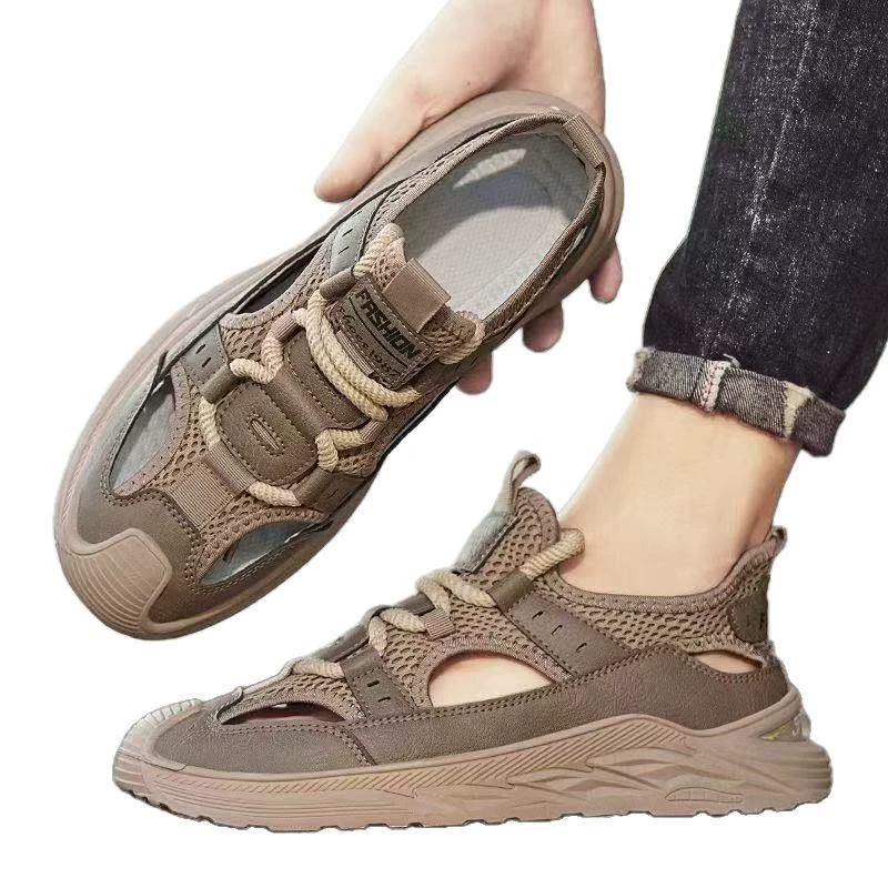 Men's Summer Beach Slide Sandals, Breathable Leisure, Sizes 39–44