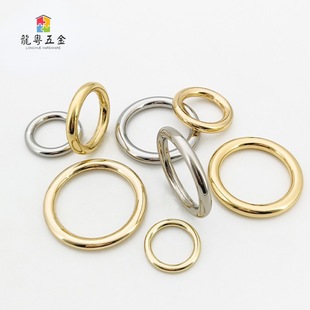 Zinc Alloy O-shaped ring solid seamless circle high-end bag hardware accessories hand pull ring hanging ring connecting ring