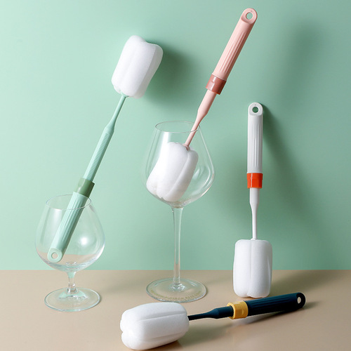 Cup brush, long handle, telescopic, no dead angle, bottle brush, thermos cup sponge, small brush, bottle brush, cleaning cup, kettle brush