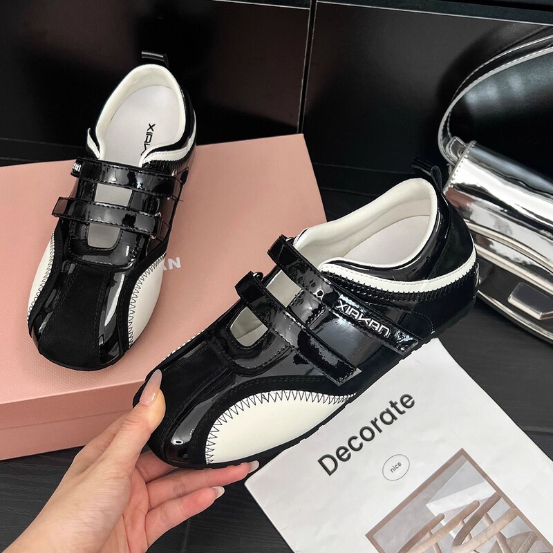 Ruoji の新しいインナー強化 3 センチメートルベルクロ中空スポーツメリージェーンシューズ女性の夏多用途カジュアル道徳トレーニングシューズ|undefined