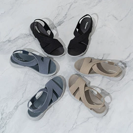 坡跟拖鞋;平底凉鞋;厚底拖鞋