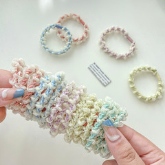 Minimalist mesh hair tie with lace ribbon, high elasticity, non-damaging, durable, Japanese-style edge hairband for women