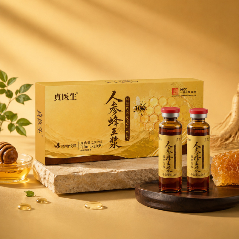 Dr. Zhen's Ginseng Royal Jelly Plant-Based Drink, 10-Pack, Direct from the Manufacturer Dr. Zhen's Ginseng Royal Jelly Plant-Based Drink, 10-Pack, Direct from the Manufacturer