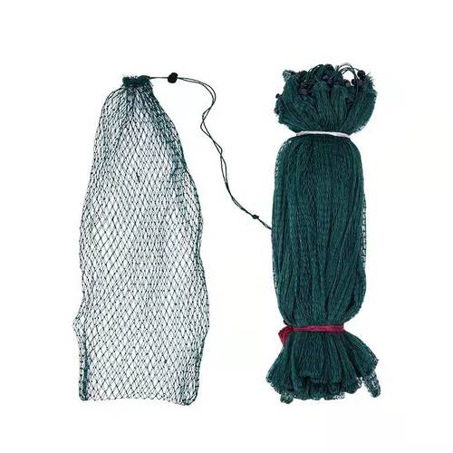 Simple elastic mesh net pouch flat mouth buckle fastener fish net simple fish net fishing gear 4-ply elastic line mouth fish protector