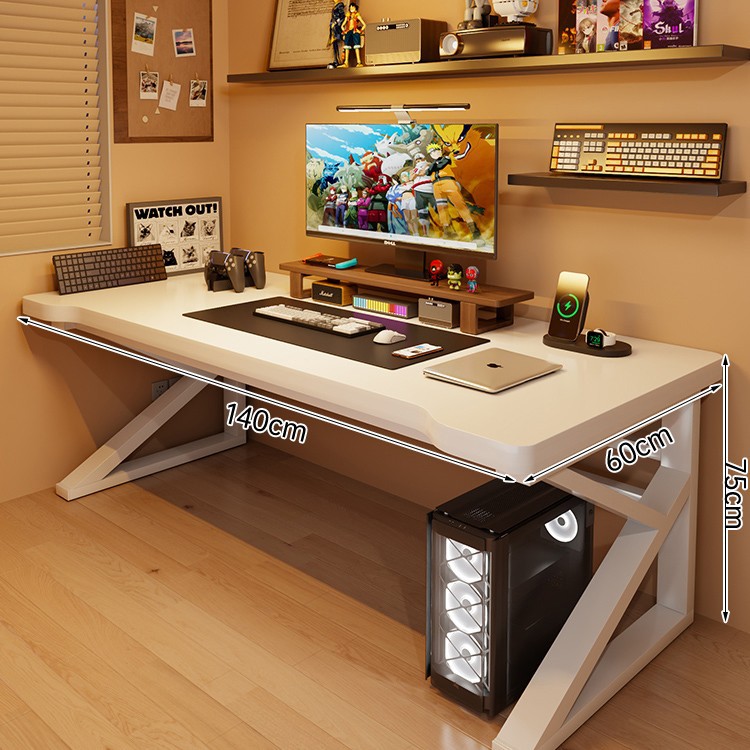 Mesa de computadora de madera sólida mesa de escritorio simple mesa de escritorio dormitorio de estudiantes mesa de deportes electrónicos mesa de trabajo de brazo robótico mesa