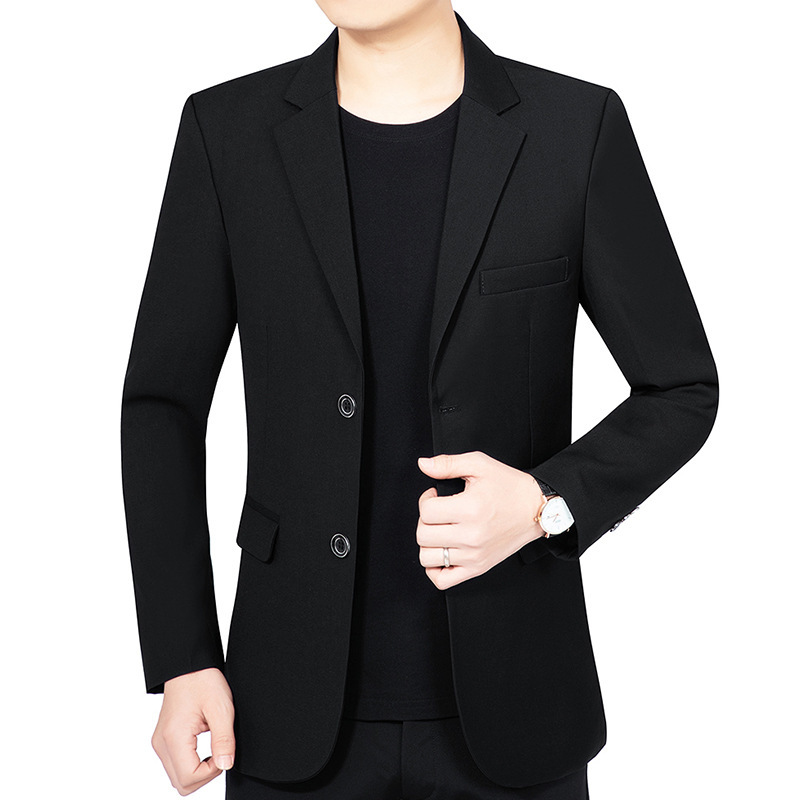 Spring and Autumn New Men's Jacket Thin Suit Middle-aged and Young Men's Casual Suit Slim-fit Jacket Casual Clothes Single-western