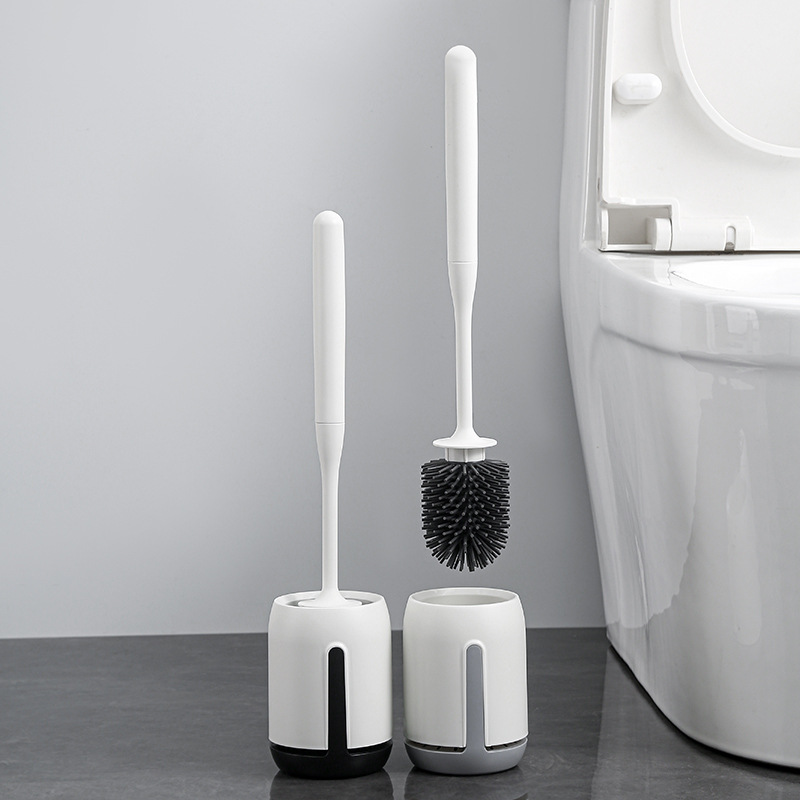 New Silicone Toilet Brush for Home Use, Wall-Mounted Toilet Brush with No Dead Corners, Tpr Wholesale Wall-Mounted Toilet Cleaner