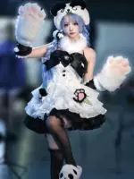Новый Naraka Shen Miao косплей панда милый зеленый полевой страж милый популярный аниме-игр