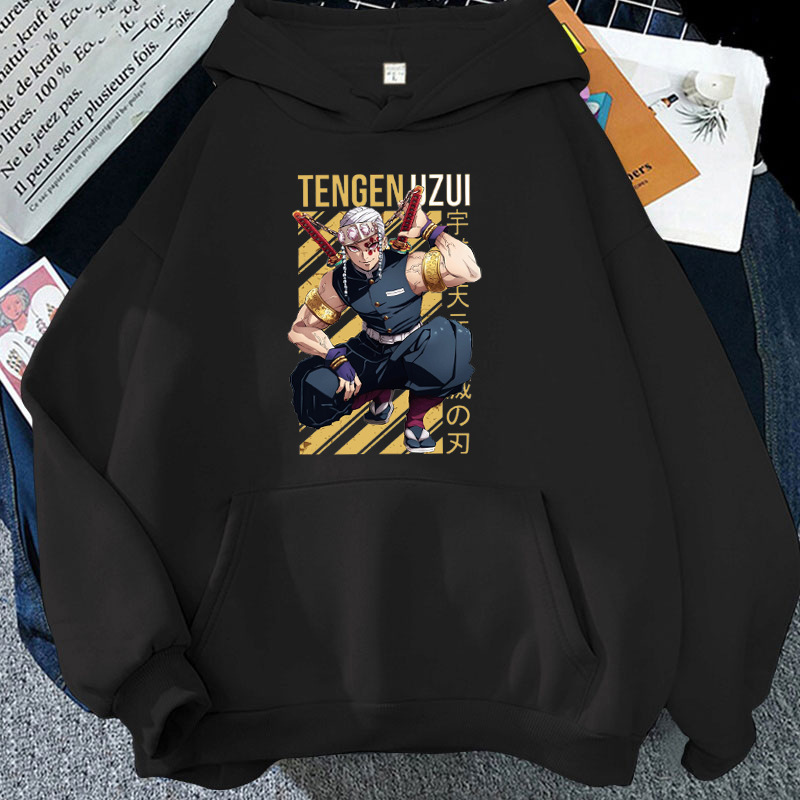 New Fashion Anime Uzui Tengen Printing Hoodies Unisex