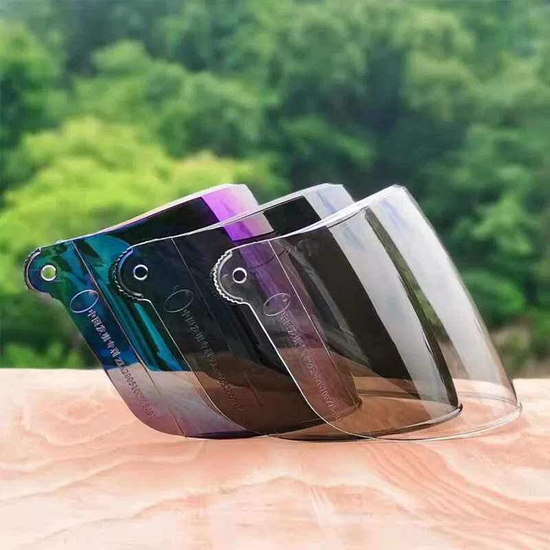 Электрический мотоцикл солнцезащитный шлем линзы двойной летний солнцезащитный экран маска стеклянный зимний полуспольный шлем универсальный прозрачный