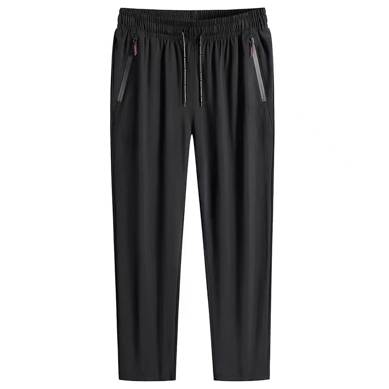 Pantalones casuales transfronterizos para hombres, pantalones elásticos de primavera y otoño, pantalones deportivos casuales rectos sueltos y de terciopelo, fábrica al por mayor