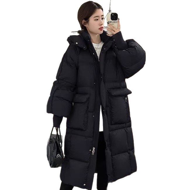 2025 invierno transfronterizo nuevo comercio exterior coreano ropa de algodón plumón ropa de mujer moda casual encapuchada abrigo caliente delgado