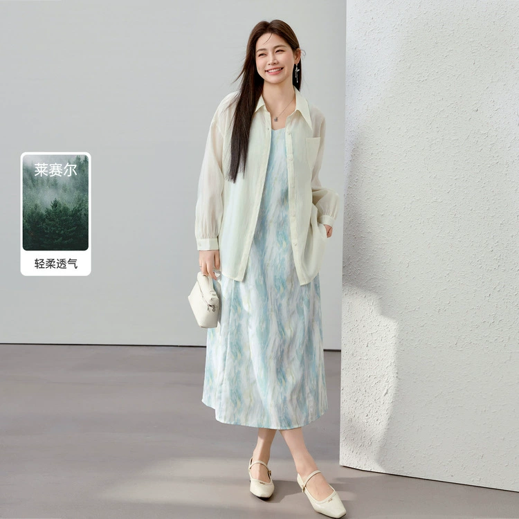 【Крутой и модный комплект из двух предметов】Женская одежда больших размеров Slim Fit для пышных женщин, весна 2025, новый стиль.