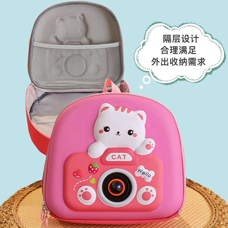 Mochila infantil infantil de dibujos animados lindo gatito niñas mochila transpirable preescolar 3 años 5 años mochila para niños