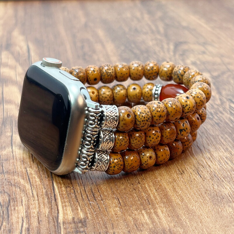 Suitable for Apple Watch Apple Watch Xingyue Bodhi Bracelet Watch Strap Buddha Beads Vintage Beaded Bracelet