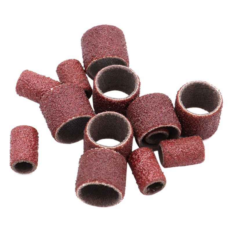 Наждачная Бумага кольцо наждачная бумага Шлифовальная головка металлический пластик Деревообработка корень резьба шлифовка полировка абразивная ткань кольцо гвоздь ткань Шлифовальная головка