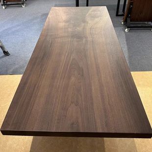 North and South American Black Walnut Solid Wood Desktop High-End Dining Table Computer Table Tea Table Large Board Desk Office Desk