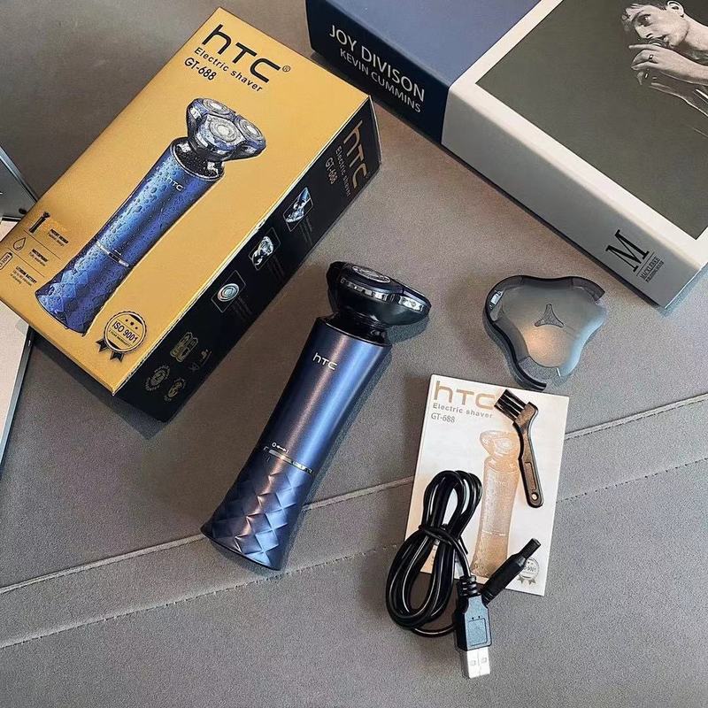 HTC シェーバー 電動 父の日 ギフト 回転式フローティング電気シェーバー 急速充電|undefined