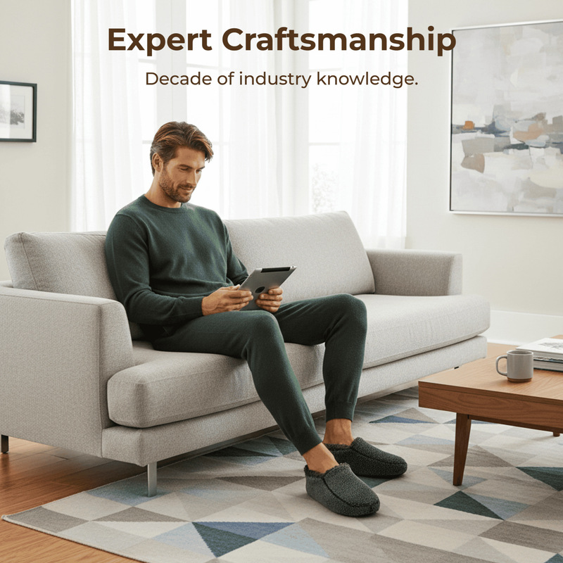 Cross-Border Foreign Trade Bag-Heeled Cotton Shoes for Couples, Warm, Non-Slip, Thickened Indoor Winter Plush Slippers, Home Cotton Shoes for Men