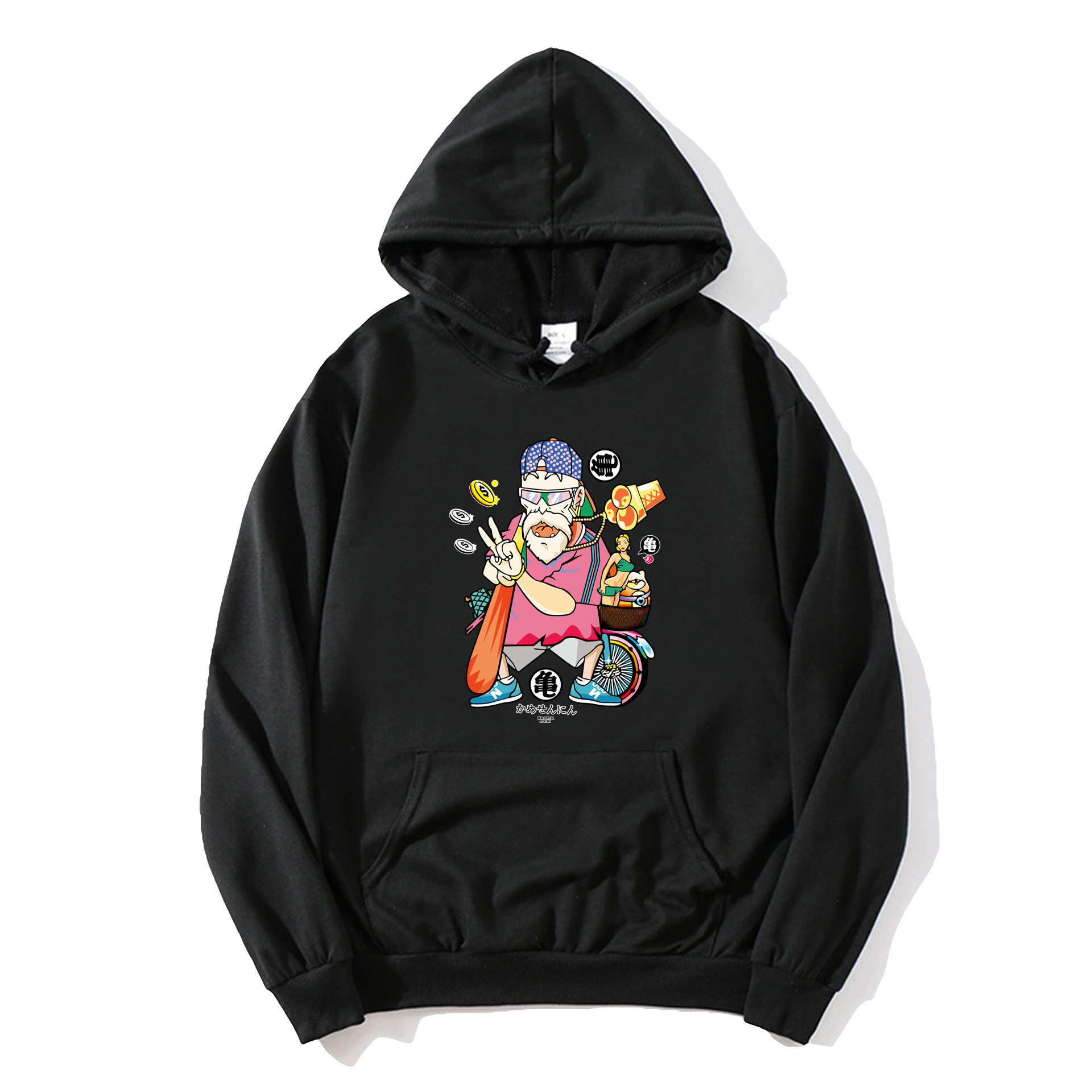 Anime Dragon Ball sudadera con capucha Wukong impresión periférica para hombres y mujeres tendencia tops sueltos pareja suéter chaqueta casual