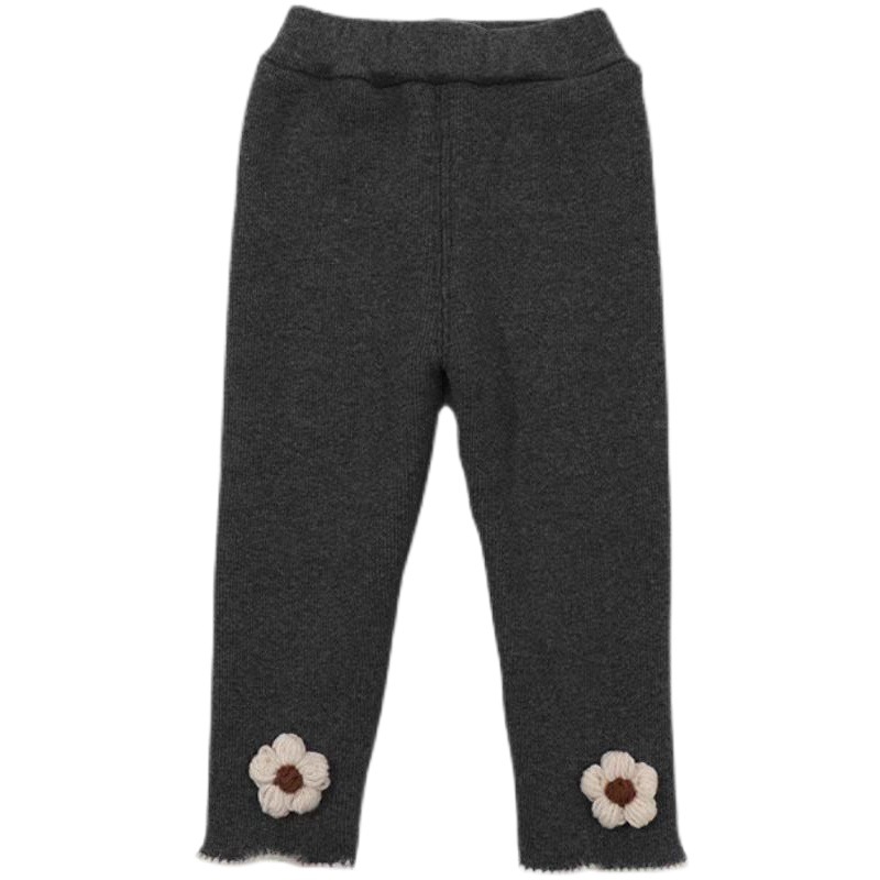 Polainas de terciopelo para niñas Otoño e Invierno Nuevo forro polar/no forrado de vellón estilo occidental bebé niña todo-Partido pantalones de terciopelo de una pieza moda
